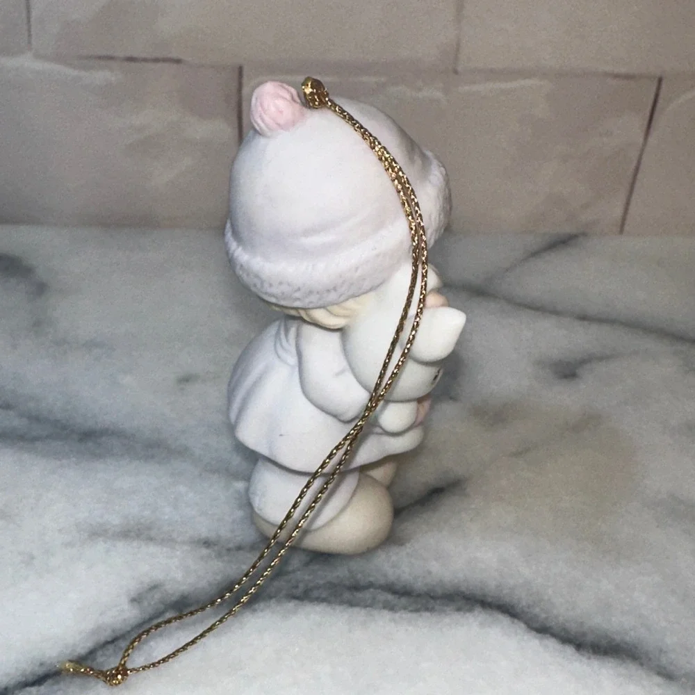 Precious Moments 1992 Good Friends Are For Always Girl Bunny Ornament 524131